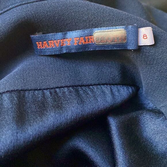 Harvey Faircloth Long Sleeve Ruffled Dress Size 8 - Picture 7 of 7